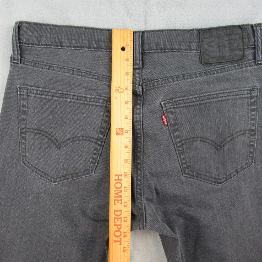 Levis 541 Mens Athletic Taper Jeans Dark Gray Charcoal 34x32 18181-0005
